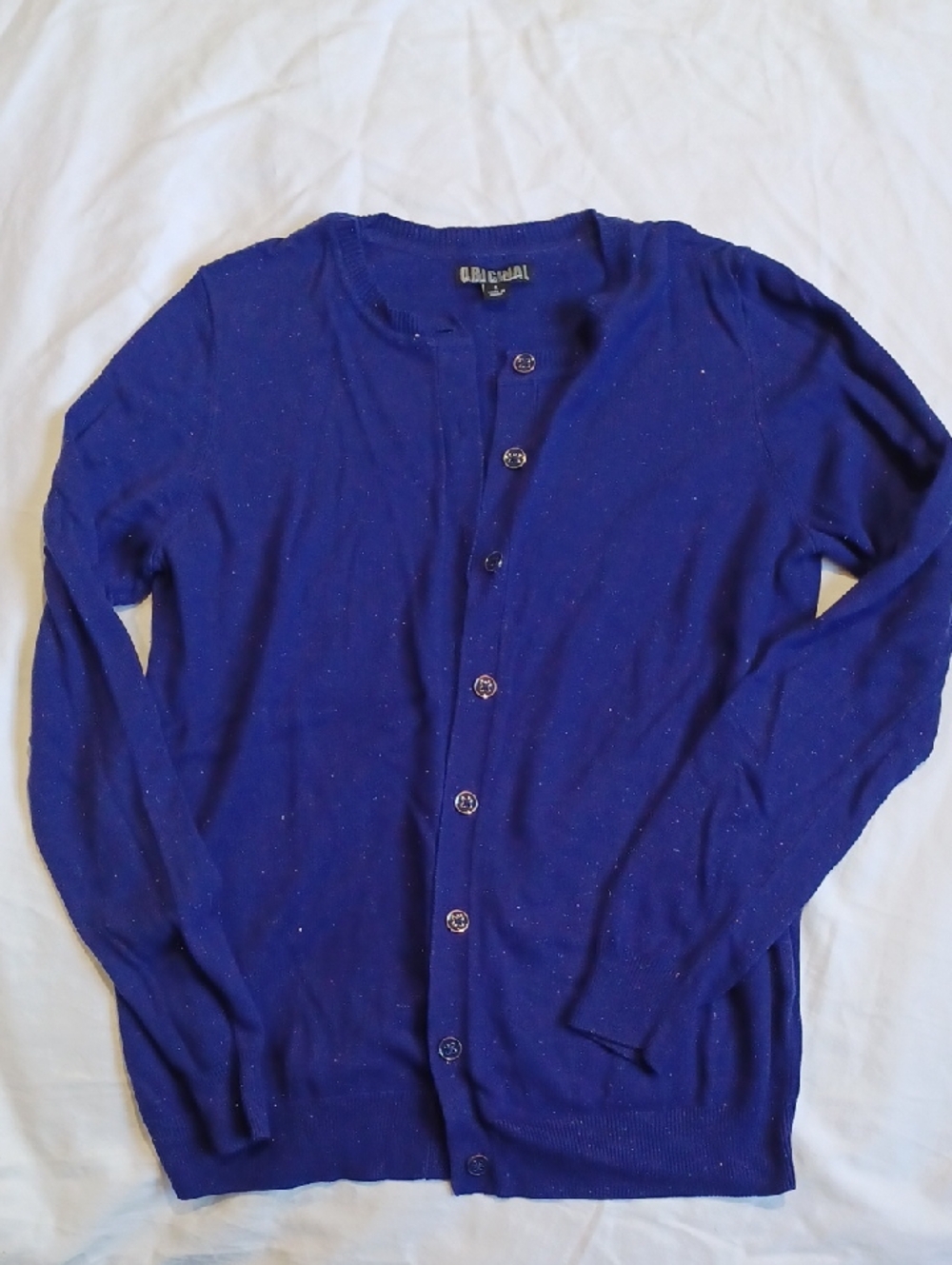 Navy Cardigan Sweater